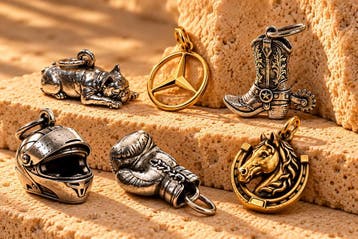 Handgemaakte Zilveren en Gouden Hangers  bekijk ze nu., Overige voorstellingen, Nieuw, Ophalen of Verzenden, Goud