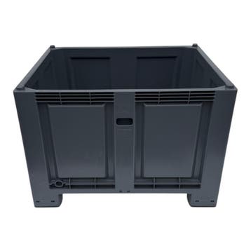 Kunststof palletbox PB011 nieuw zwart 1200 x 1000 x 830 mm, Nieuw, 100 cm of meer, 60 cm of meer, 50 cm of meer