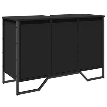 Wastafelkast 91cm Zwart | Retourdeal 34% Korting, Zo goed als nieuw, Minder dan 100 cm, Wastafelkast, 25 tot 50 cm
