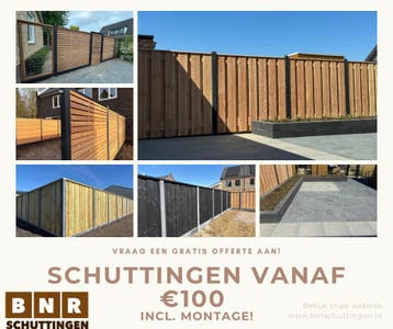 Schuttingen - overkappingen - bestrating alles voor uw tuin!, Nieuw