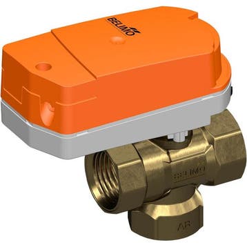 Belimo 3-Weg Kogelkraan Rp1/2 Kvs2.5 24VAC/DC 75s MP-Bus 1Nm, Verzenden, Nieuw