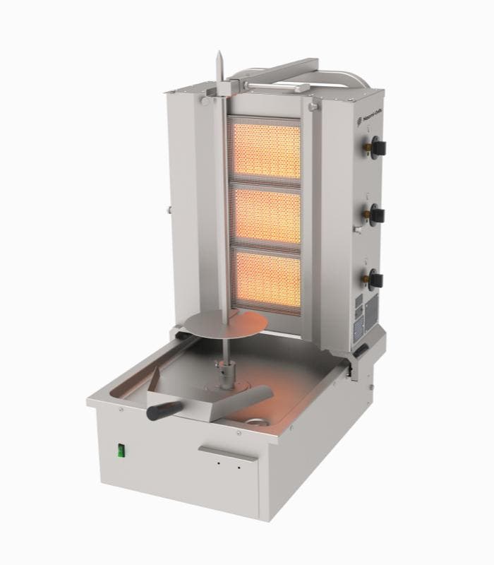 Naomi Grills EC.U.3.G | Gas Döner Grill | 3 Branders | Onder, Zakelijke goederen, Horeca | Keukenapparatuur, Nieuw in verpakking