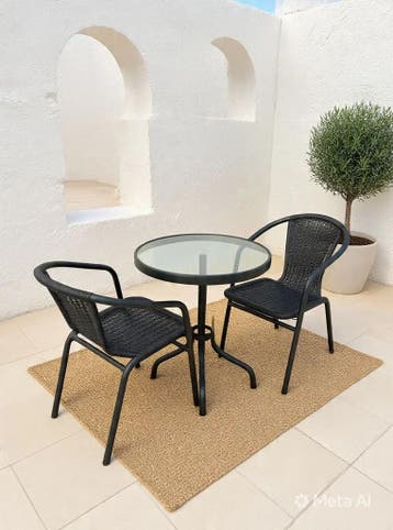 Luxe tuinset bistroset 60 Ø x 70 cm (Tuinmeubelen), Verzenden, Nieuw