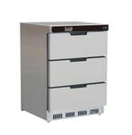 Koelkast tafelmodel | RVS | +2/+8°C | 3 laden | 600x605x810, Zakelijke goederen, Horeca | Keukenapparatuur, Verzenden, Nieuw in verpakking