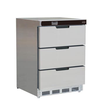 Koelkast tafelmodel | RVS | +2/+8°C | 3 laden | 600x605x810, Zakelijke goederen, Horeca | Keukenapparatuur, Verzenden, Nieuw in verpakking