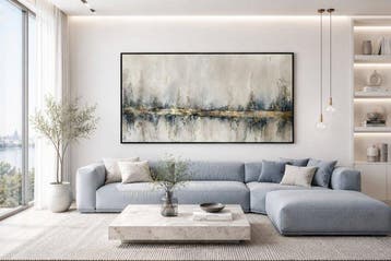 Jelena Kundich - Gold City - Original Abstract Painting -