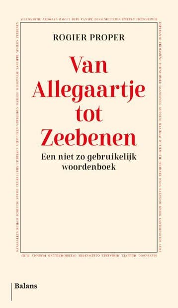 Van Allegaartje Tot Zeebenen | Rogier Proper | Nieuw, Ophalen of Verzenden, Nieuw, Rogier Proper