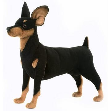 Hansa Pincher knuffel - pluche hond - 43 cm, Verzenden, Nieuw