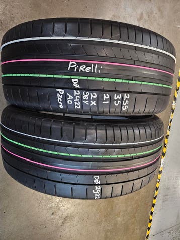 255/35/21 98Y PIRELLI PZERO AO D22 6,2MM PROFIEL, Ophalen, Gebruikt, 255 mm, 21 inch