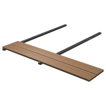 vidaXL Terrasplank 40 st Teakhout WPC, Verzenden, Nieuw