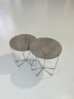 Maconi - Bijzettafel (2) - Silver - metallo cromato/laminato