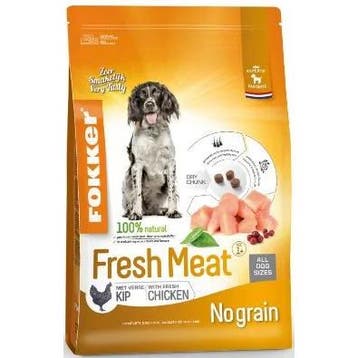 Fokker +Fresh Meat Hond 2,5 kg (Hondenvoer), Verzenden, Hond
