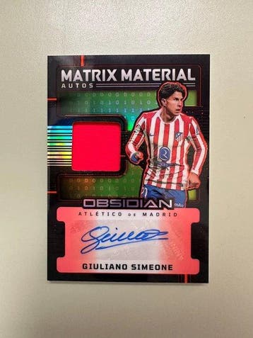 2025/26 Panini Giuliano Simeone Memorabilia kaart,, Nieuw
