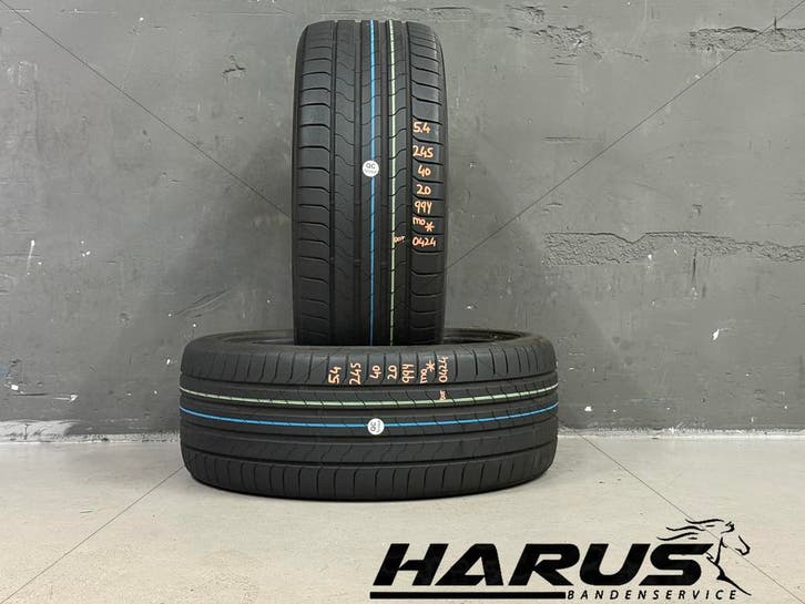 245/40/20 99Y Bridgestone zomerbanden 5,4mm profiel 2 stuks, Auto-onderdelen, Banden en Velgen, 20 inch, Erkend duurzaam, Zomerbanden