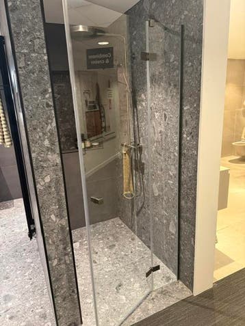 Douchedeur 90x200 gunmetal / brushed black 0027 - 44, Ophalen, Nieuw, Glas, Douche