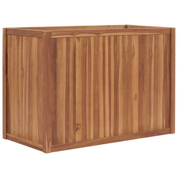 vidaXL Plantenbak verhoogd 100x50x70 cm massief teakhout, 100 cm of meer, Verzenden, Nieuw, 60 cm of meer