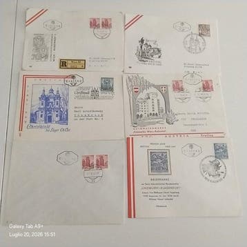 Oostenrijk - Buste fdc Oostenrijk, Gestempeld