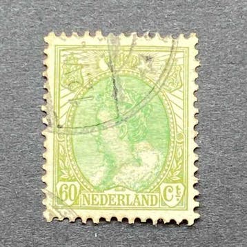 Koningin Wilhelmina (Bontkraag) [N.V.P.H. nr. 0076D], Ophalen of Verzenden, Gestempeld