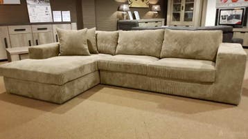 Loungebank Loenen - loungebanken - Beige, Nieuw, Stof