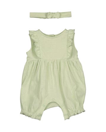 Blue Seven baby boxpakje met haarband groen - 68 (4-6, Ophalen of Verzenden, Nieuw