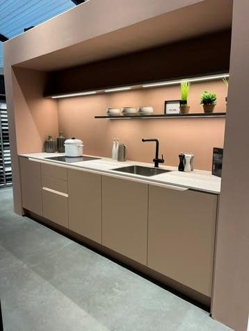 Showroomkeuken Actie!, Ophalen, Overige kleuren, Nieuw, Dubbelwandige keuken