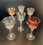 Crystalline Fains 1864 - Wijnglas (6) - Kristal, Glas -