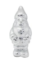 Kabouter 45 cm Spiegeltjes Zilver Tuinkabouter Discobal Pop, Ophalen of Verzenden, Nieuw, Feestartikel, Carnaval