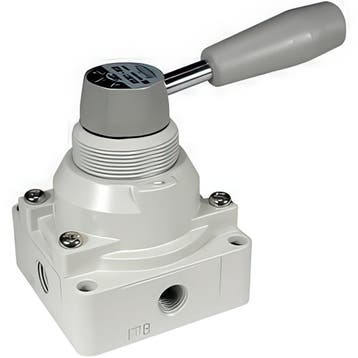 SMC 4/3-Weg Handbediende Pneumatisch Ventiel G3/8 -, Verzenden, Nieuw