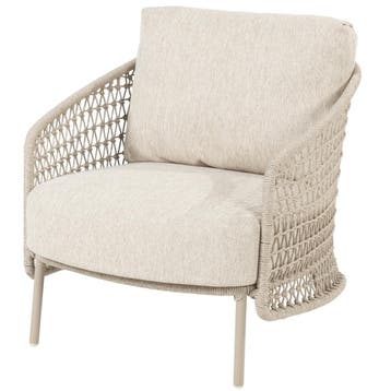 Puccini stoel bank loungeset 4 delig rope latte 4 Seasons, Tuin en Terras, Tuinsets en Loungesets, Ophalen of Verzenden, Nieuw