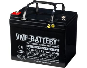 VMF AGM Deep Cycle accu | DC36-12 | 12V 36Ah, Ophalen of Verzenden, Nieuw