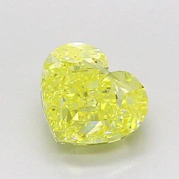 1 pcs Diamant (Natuurlijk gekleurd) - 1.00 ct - Hart - Fancy, Nieuw