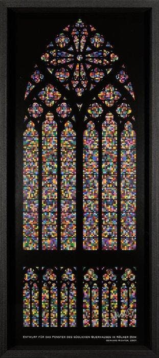 Gerhard Richter (1932) - Signiert - “Entwurf für das Fenster
