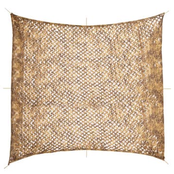 vidaXL Camouflagenet met opbergzak 521x493 cm zandkleurig, Verzenden, Nieuw