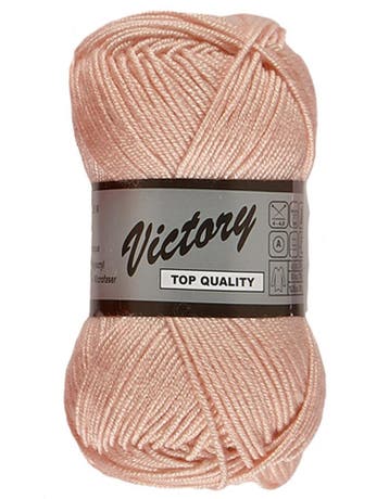 Lammy Yarns Victory - 710 Perzikroze - Zijdeglans Acrylgar, Ophalen of Verzenden, Nieuw