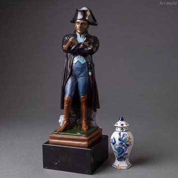 Beeld, Napoleon 30 cm / 2.7 kg - 30.7 cm - Brons, Marmer