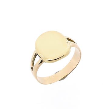 Vintage gouden (pink)ring, Gebruikt, Ophalen of Verzenden, Kleiner dan 17, Dame of Heer