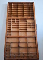 Art Deco Bak - Eik - 1910-1920 - Letterbak Vakkenkast
