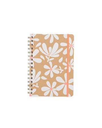 HEMA Notitieboek A5 spiraal karton bloemen laag geprijsd, Verzenden, Nieuw