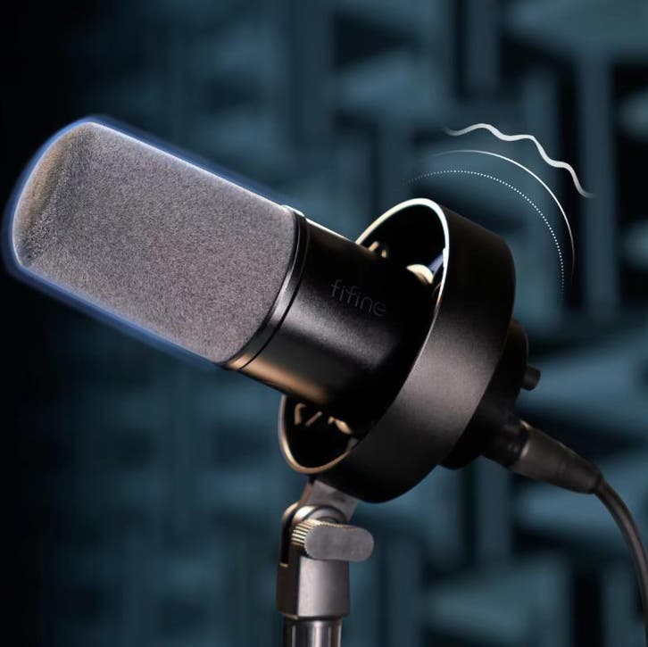USB/XLR Dynamische Microfoon Shock Mount Studio Streaming, Muziek en Instrumenten, Microfoons, Nieuw, Verzenden