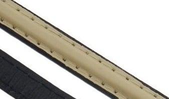 1 meter echt lederen ivoor band 10 x 2mm (DQ plat leerband), Ophalen of Verzenden, Nieuw, Draad