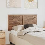 vidaXL Hoofdbord Naturel Massief Teakhout, Verzenden, Nieuw, Bruin, Hout