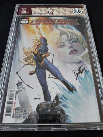 Captain Marvel #10 - 1 Signed comic - Eerste druk, Boeken, Strips | Comics, Nieuw