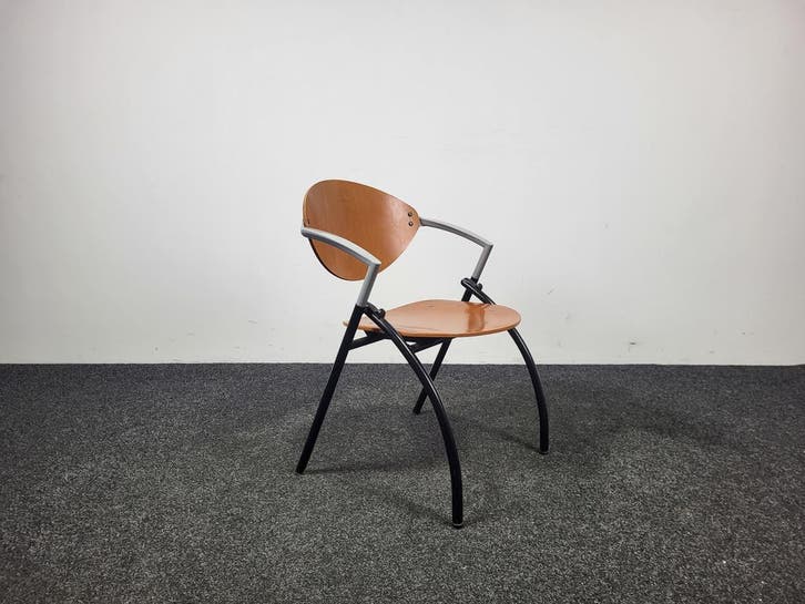 Vepa Alpine Vergaderstoel Hout, Huis en Inrichting, Stoelen, Gebruikt, Ophalen of Verzenden