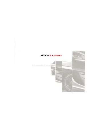 2016 FERRARI GTC4 LUSSO PORTFOLIO DUITS, Nieuw, Ferrari, Author