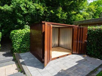 (Zee)container 10ft gekleurd | Houtlook | OP=OP, Doe-het-zelf en Verbouw
