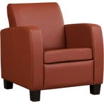 Leren fauteuil Joy - Toledo Terra (donkercognac) - Poten, Huis en Inrichting, Fauteuils, Nieuw, Ophalen of Verzenden, Eigentijds, Klassiek, Modern