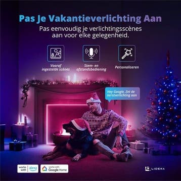 Lideka LED Strip 3 Meter RGB - met Afstandsbediening -, Huis en Inrichting, Ophalen of Verzenden, Zo goed als nieuw