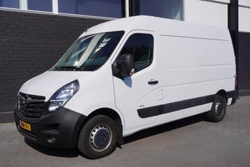 Opel Movano 2.3 Turbo 135PK L2H2 EURO 6, Stof, Gebruikt, Wit, Onderhoudsboekje
