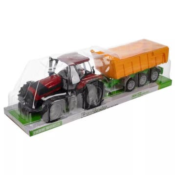 Kruzzel Boerderij Speelgoed - Realistische Tractor met Ka..., Ophalen of Verzenden, Nieuw