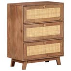 vidaXL Dressoir 61x35x76 cm massief mangohout, Verzenden, Nieuw, 50 tot 100 cm, 25 tot 50 cm